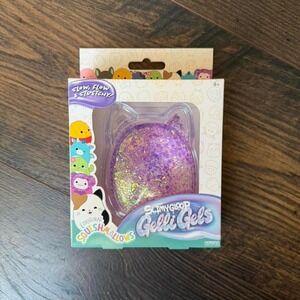 SlimyGloop Gelli Gels Squishmallows Purple Glitter Cat Sensory Toy Horizon Group
